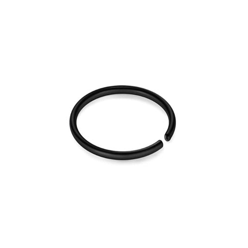 Anillo recocido con revestimiento de titanio PVD negro 316L de acero - 16GA (1,2 mm)
