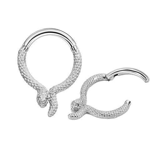 Anillo de segmento con bisagra de acero 316L con diseño - 16GA (1,2 mm)