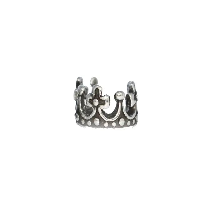 Pendiente tipo brazalete con clip en diseño de corona
