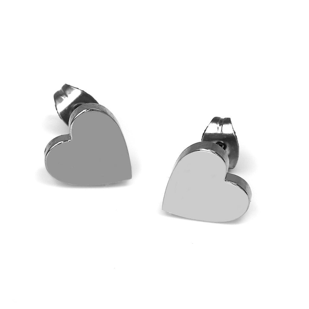 Clous d'oreilles en forme de cœur