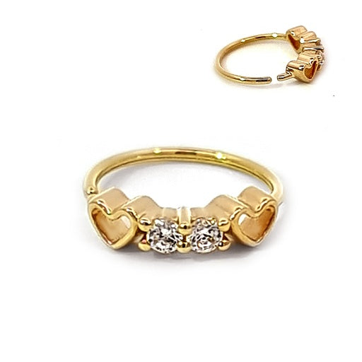 Anillo de nariz de oro auténtico de 14 quilates